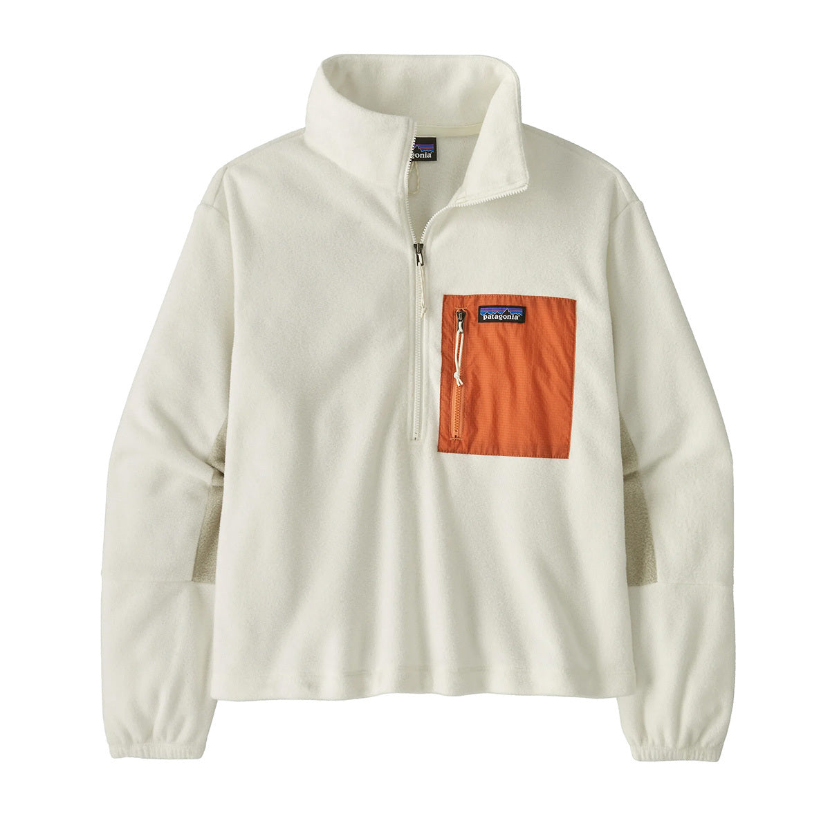 Patagonia Microdini 1/2 Zip - BIRCH WHITE / ROCKMELON