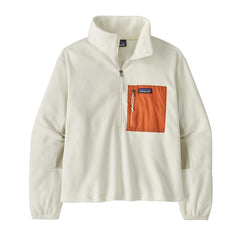 Patagonia Microdini 1/2 Zip - BIRCH WHITE / ROCKMELON