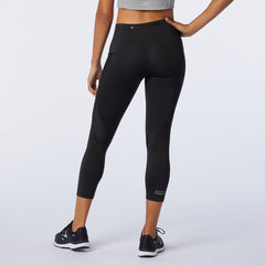 New Balance Impact Run Crop Without Mesh - BLACK