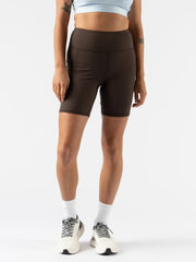 Rabbit Speed High Rise 7" Shorts - DEMITASSE