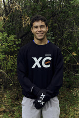 Brooks XC Champs Crew Sweat Shirt - BLACK