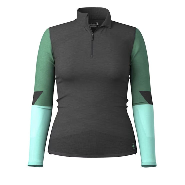 Smartwool Intraknit Thermal Merino Baselayer 1/4 Zip - CHARCOAL