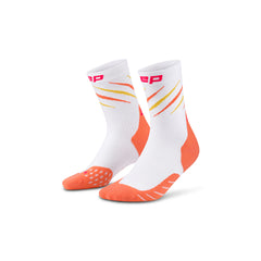CEP Run Claw Mid Cut Socks - WHITE / LILAC MIX