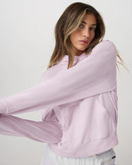 Vuori Halo Modern Pullover Hoodie - LILAC BREEZE HEATHER