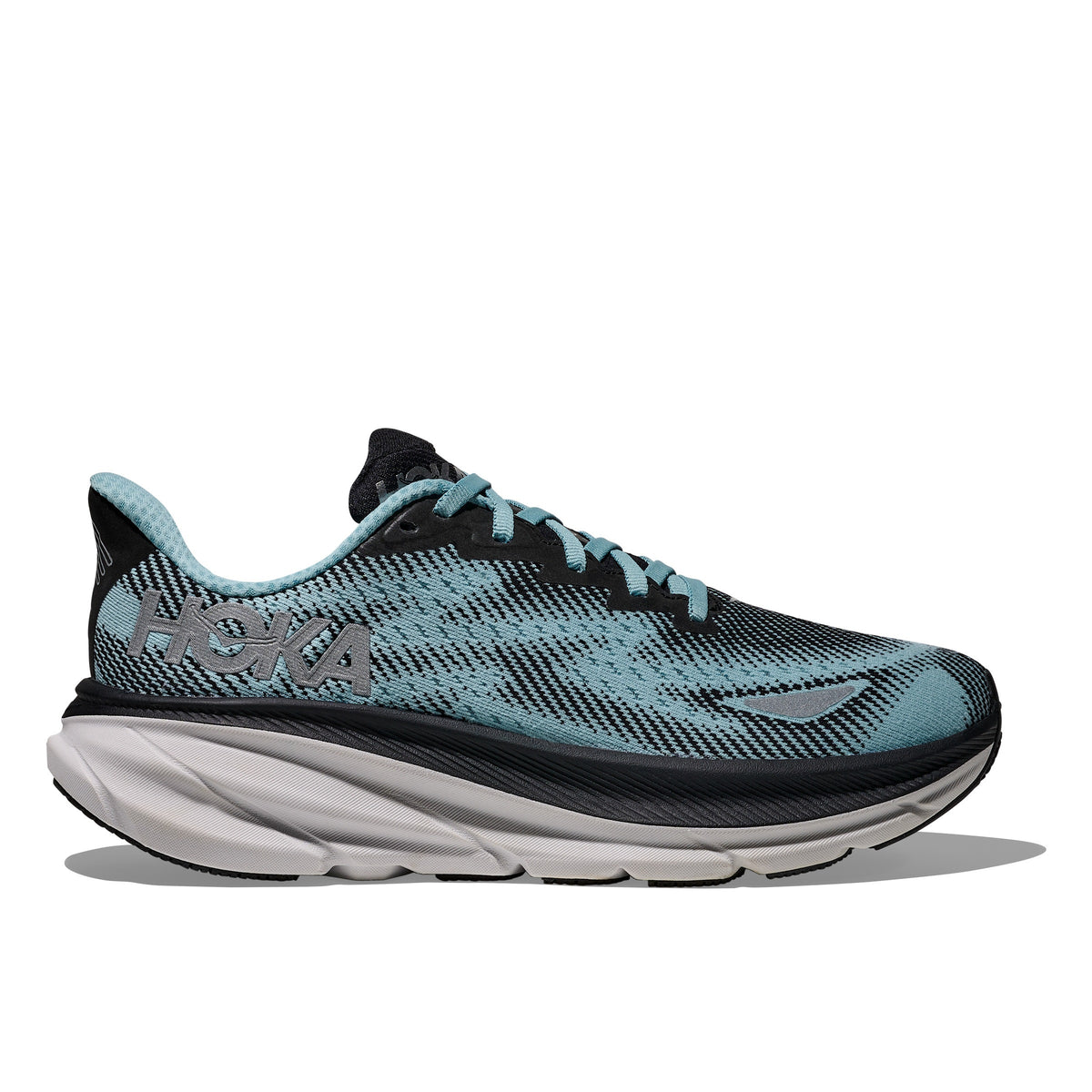 HOKA Clifton 9 GTX - PFAS FREE -- BLACK / RAINDROP