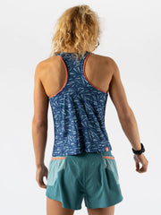 Rabbit Apparel EZ Vee Tank Trail - MIDNIGHT SAIL SHARD