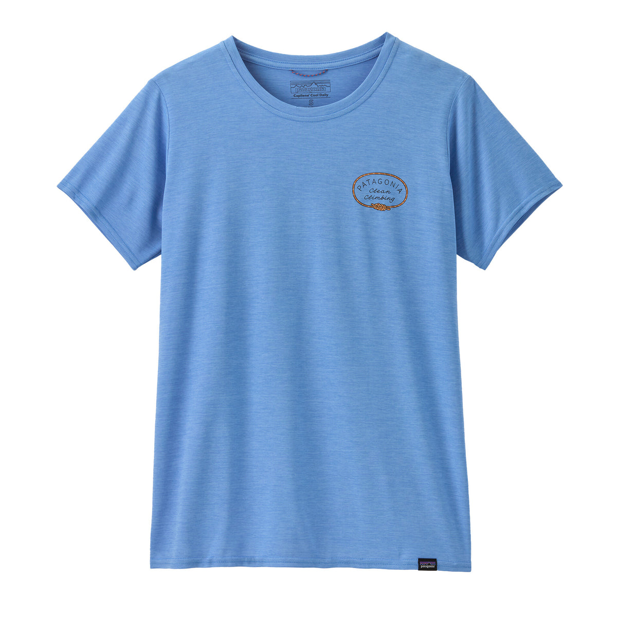 Patagonia Capilene® Cool Daily Graphic Shirt - CLEAN CLIMB ROOTS: ABUNDANT BLUE X-DYE