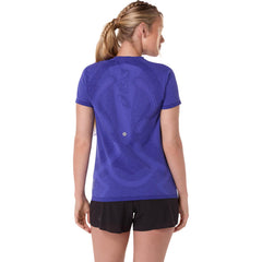 ASICS Road Seamless Short Sleeve - COBALT BURST / EGGPLANT