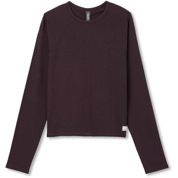 Vuori Long Sleeve Pose Crew - RAISIN