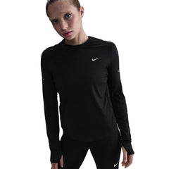 Nike Swift Dri-Fit UV Long Sleeve Crew - BLACK / REFLECTIVE SILVER