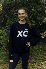 Brooks XC Champs Crew Sweat Shirt - BLACK