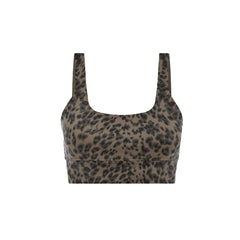 Varley Freesoft Cori Bra - BROWN CONTRAST CHEETAH