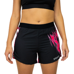 Sprints Avigate 4" Mercy Short - WAVE BREAK FUCHSIA