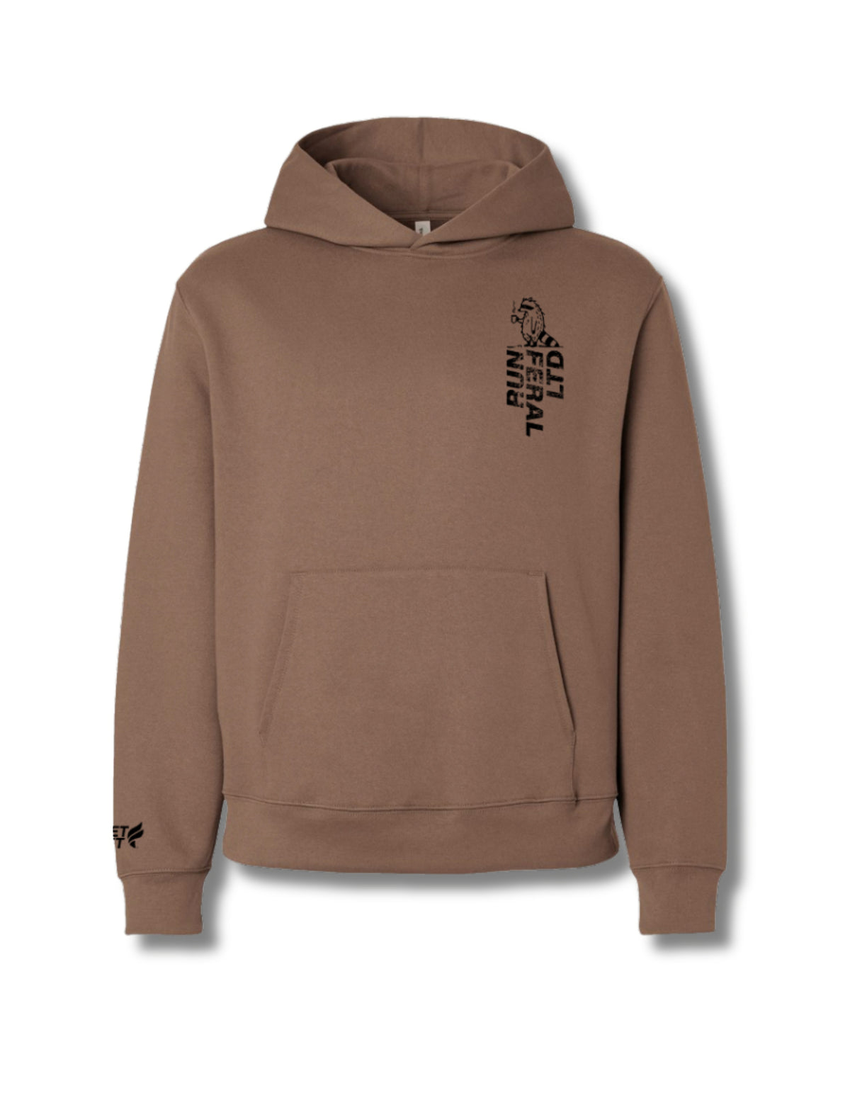 Fleet Feet Run Feral LTD Hoodie - COMMUNITY COLLECTION -- VINTAGE BROWN