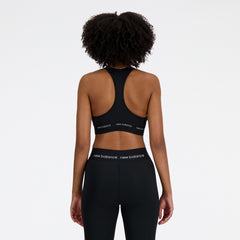 New Balance NB Sleek Medium Support Sports Bra - BLACK