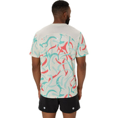 ASICS All Over Print Short Sleeve - BIRCH