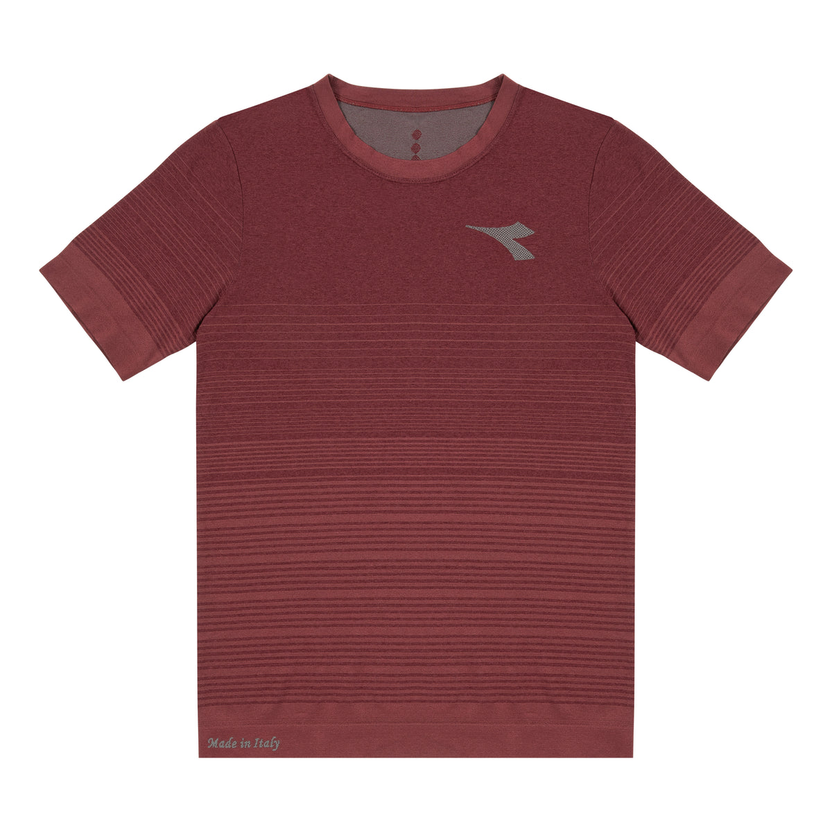Diadora Short Sleeve Stratouno T-Shirt - MAROON BANNER