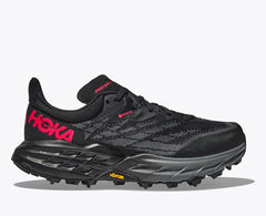 HOKA Speedgoat 5 GTX Spike - PFAS Free - BLACK / BLACK