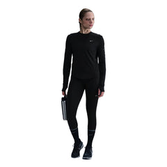 Nike Swift Dri-Fit UV Long Sleeve Crew - BLACK / REFLECTIVE SILVER