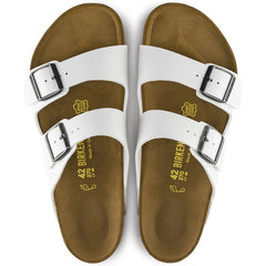 Birkenstock Arizona Birko-Flor Sandal - NARROW -- WHITE