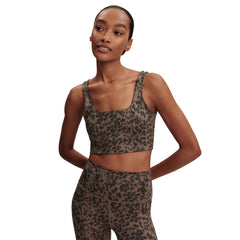 Varley Freesoft Cori Bra - BROWN CONTRAST CHEETAH