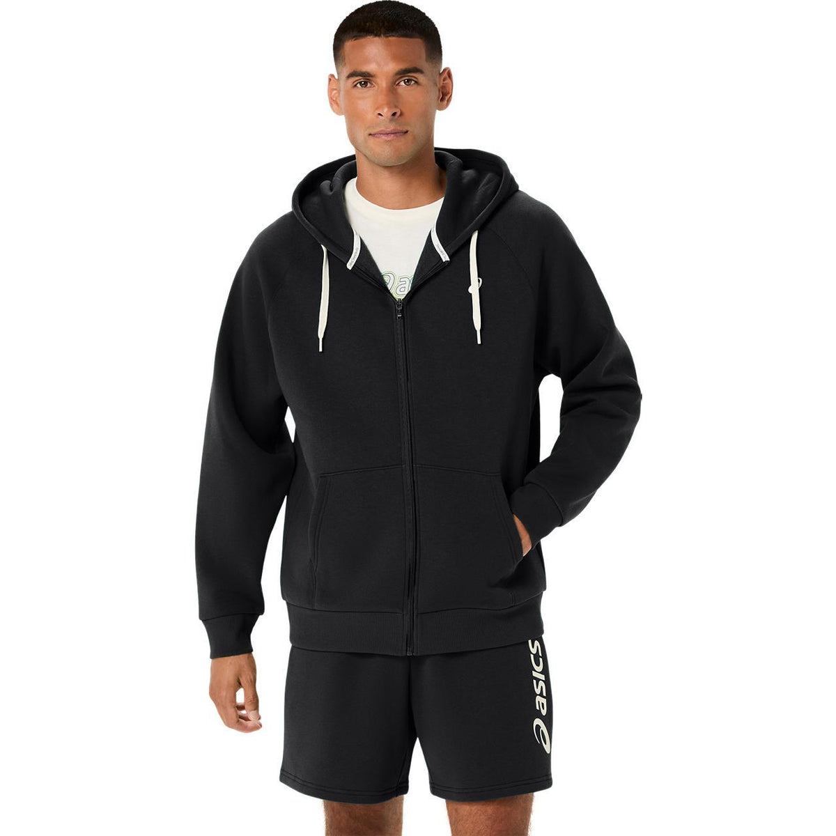 ASICS Fleece Zip Hoodie - PERFORMANCE BLACK