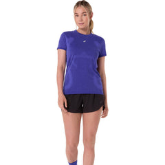 ASICS Road Seamless Short Sleeve - COBALT BURST / EGGPLANT