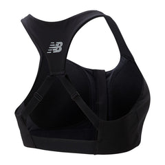 New Balance Power X Zip Front Bra - BLACK