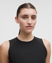 lululemon Sculpt Cropped Cross-Vent Tank Top - BLACK