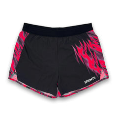 Sprints Avigate 4" Mercy Short - WAVE BREAK FUCHSIA