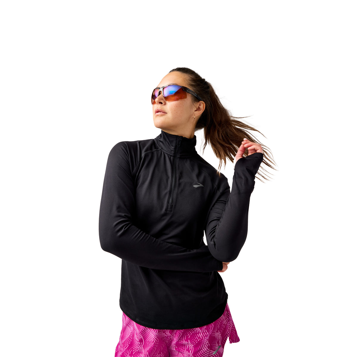 Brooks Dash 1/2 Zip 3.0 - BLACK