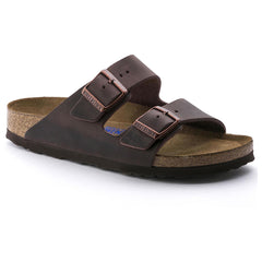 Birkenstock Arizona Soft Footbed Oiled Leather - NARROW -- HABANA