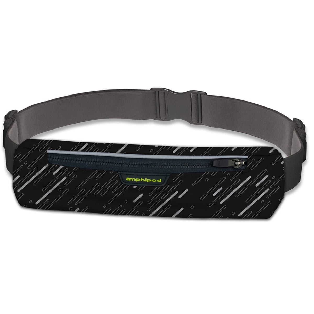 Amphipod AirFlow Microstretch Plus Luxe™ Belt Reflective - BLACK / NIGHT SKY