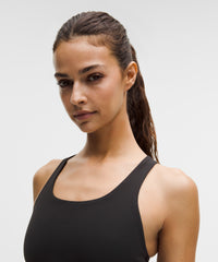 lululemon Wunder Train Mesh-Back Bra - BLACK