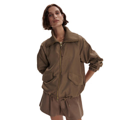 Varley Morven Blouson Jacket - TAUPE STONE