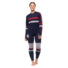 Cotopaxi Debajo Seamless Baselayer Crew - INK STRIPES