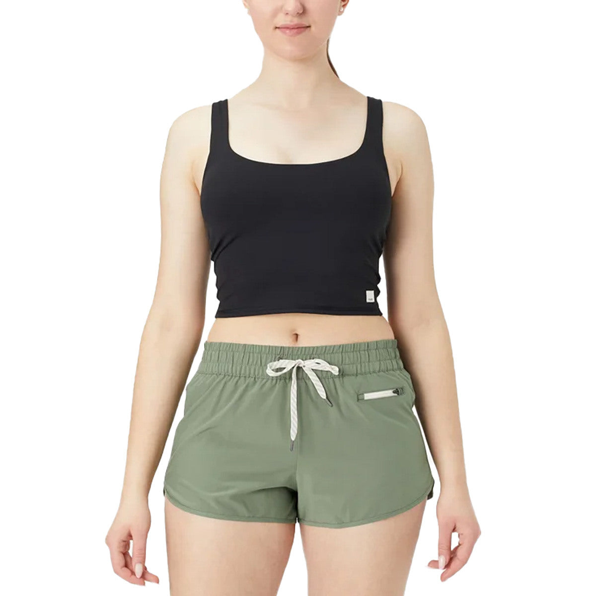Vuori Daily Crop - BLACK