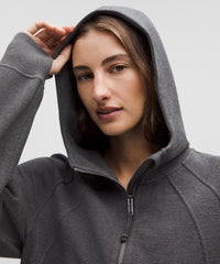 lululemon Scuba Oversized Full-Zip Hoodie *Waffle - HEATHERED GRAPHITE GREY